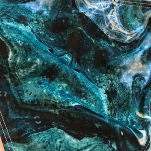 Teal Bluish Green Marble SHEIN Bikini Bottoms!